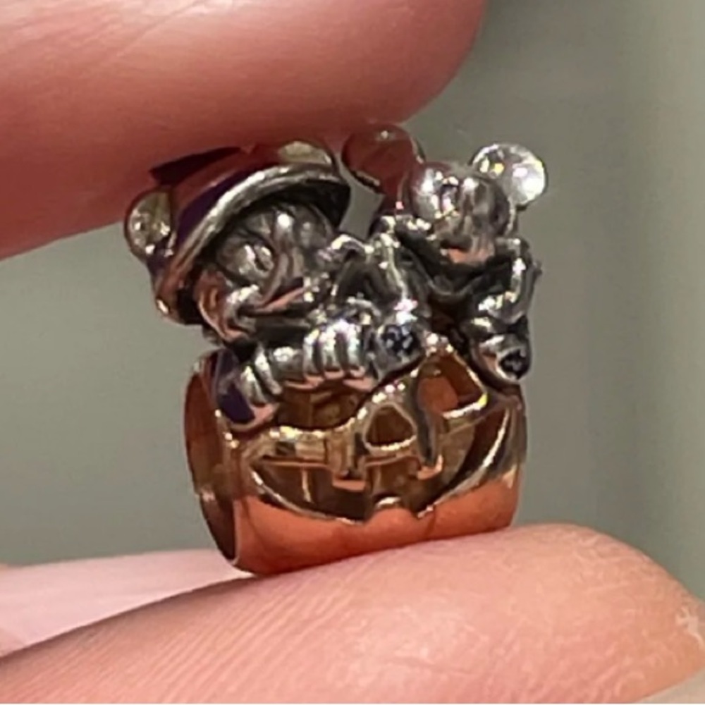 Pandora halloween witch hat mickey & minnie mouse  charm